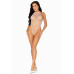 Leg Avenue Net snap crotch tank bodysuit OS White