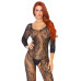 Leg Avenue Swirl Lace Bodystocking Black O/S