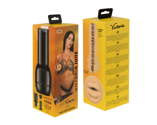 Мастурбатор ротик Kiiroo Feel Victoria June Mouth Stroker PBC сумісний з PowerBlow та Keon