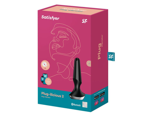 Анальная смарт-вибропробка Satisfyer Plug-ilicious 2 Black