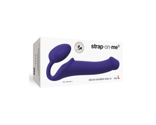 Безремневой страпон Strap-On-Me Violet L, полностью регулируемый, диаметр 3,7см