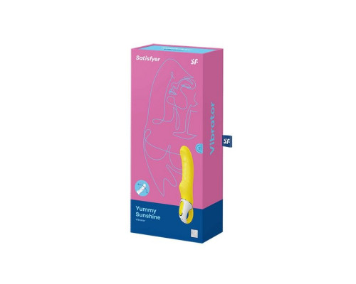 Потужний вібратор Satisfyer Vibes Yummy Sunshine з гнучким стволом та стимулюючим рельєфом, 12 режимів