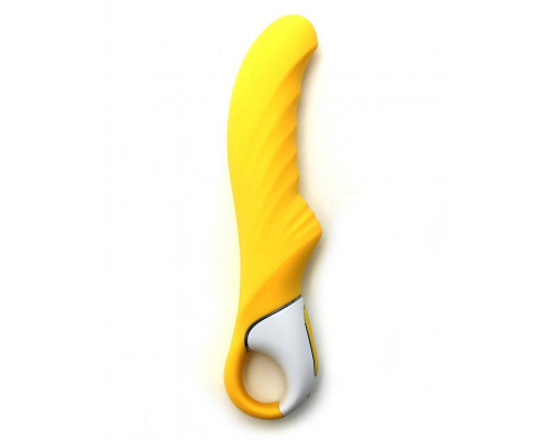 Потужний вібратор Satisfyer Vibes Yummy Sunshine з гнучким стволом та стимулюючим рельєфом, 12 режимів