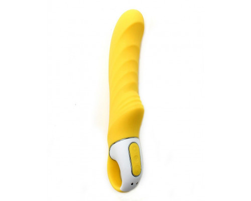 Потужний вібратор Satisfyer Vibes Yummy Sunshine з гнучким стволом та стимулюючим рельєфом, 12 режимів