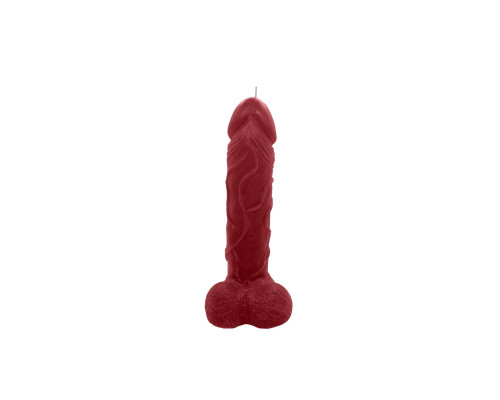 Свічка у вигляді члена Чистий Кайф Red size L, для збуджувальної атмосфери