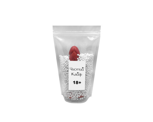 Свічка у вигляді члена Чистий Кайф Red size L, для збуджувальної атмосфери