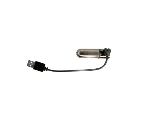 Віброкуля PowerBullet - First-Class Bullet 2.5" with Key Chain Pouch, Gun Metal