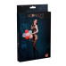 Бодістокінг з доступом Moonlight Model 14 Black, малюнок у вигляді боді та панчохи на підв’язках