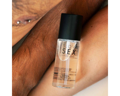 Розігрівальна їстівна масажна олія Bijoux Indiscrets Slow Sex Warming massage oil