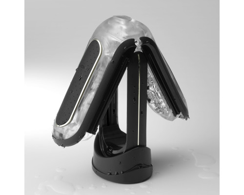 Мастурбатор Tenga Flip Zero Electronic Vibration Black, змінна інтенсивність, розкладний
