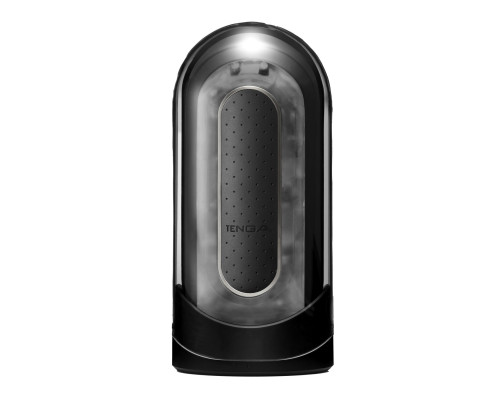 Мастурбатор Tenga Flip Zero Electronic Vibration Black, змінна інтенсивність, розкладний