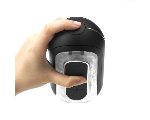 Мастурбатор Tenga Flip Zero Electronic Vibration Black, змінна інтенсивність, розкладний