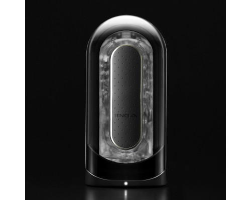 Мастурбатор Tenga Flip Zero Electronic Vibration Black, змінна інтенсивність, розкладний