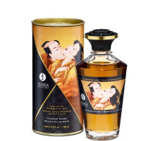 Розігрівальна олія Shunga Aphrodisiac Warming Oil – Caramel Kisses (100 мл) без цукру, смачна