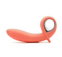 Анальний вібратор KisToy Klein Orange з кінчиком, що надувається, unisex, діаметр 3,5-5 см