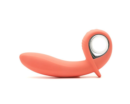 Анальний вібратор KisToy Klein Orange з кінчиком, що надувається, unisex, діаметр 3,5-5 см