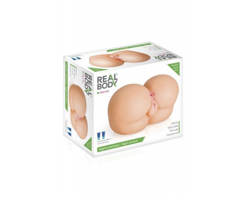 Мастурбатор попа Real Body — Nice Ass, два входи: вагіна та попка
