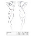 Ажурний боді AZALIA BODY black L/XL Passion