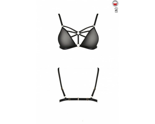 Бюстгальтер-стрепи MEGGY BRA black S/M - Passion Exclusive
