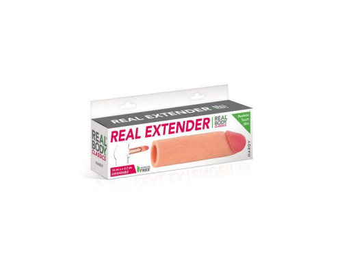 Насадка на член Real Body — Real Extender HARDY з відкритою головкою