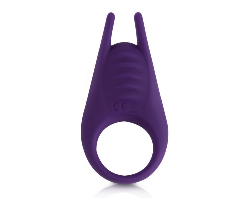 Эрекционное виброкольцо Rianne S: The Pussy & The Knight Couple Ring, 10 режимов работы, мед силикон