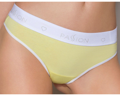 Спортивні трусики-стрінги Passion PS007 PANTIES yellow, size L