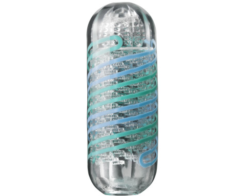 Мастурбатор Tenga Spinner 04 Pixel Cool Edition з пружною стимулювальною спіраллю всередині