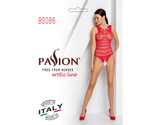 Бодистокинг Passion BS086 red