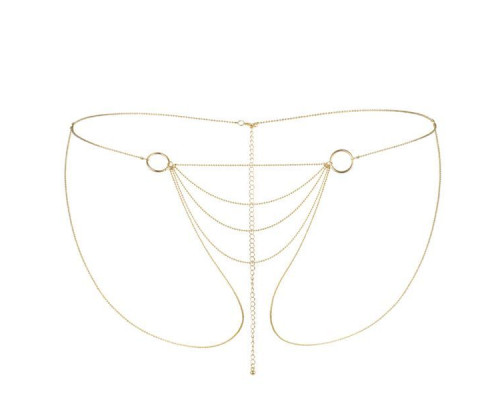 Ланцюжок-трусики Bijoux Indiscrets Magnifique Bikini Chain – Gold, прикраса для тіла