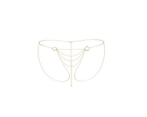 Ланцюжок-трусики Bijoux Indiscrets Magnifique Bikini Chain – Gold, прикраса для тіла