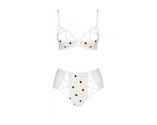 Еротичний комплект з малюнком LOVELIA BIKINI white L/XL - Passion