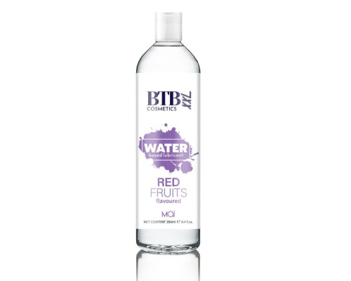 Змазка на водній основі BTB FLAVORED RED FRUITS з ароматом червоних фруктів (250 мл)