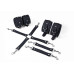 Набор Feral Feelings BDSM Kit 3 Black, наручники, поножи, коннектор