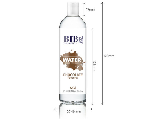 Змазка на водній основі BTB FLAVORED CHOCOLAT з ароматом шоколаду (250 мл)
