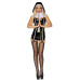 Leg Avenue Vinyl Sinful Sister XL Black