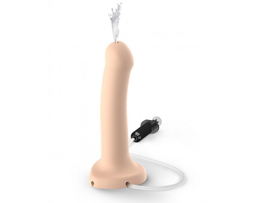Кінчаючий фалоімітатор Strap-On-Me Dildo Cum Flesh, діаметр 3,6см, силікон, насадка для страпону