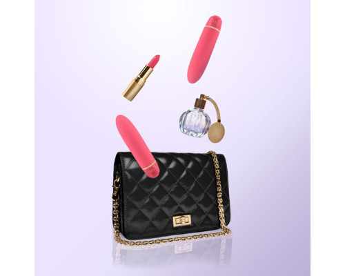Віброкуля RIANNE S — Classique Vibe мінівібратор на 7 режимів, чохол-косметичка Coral