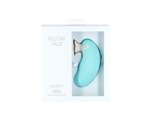 Розкішний вакуумний кліторальний стимулятор Pillow Talk - Dreamy Teal із кристалом Swarovski