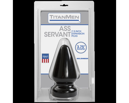 Пробка для фістінгу Doc Johnson Titanmen Tools - Butt Plug 3.75 Inch Ass Servant, діаметр 9,4см