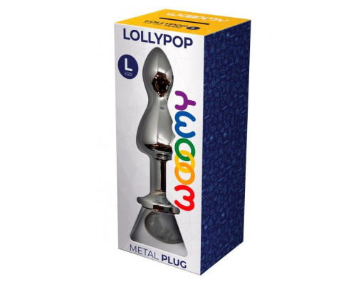 Анальна пробка Wooomy Lollypop Double Ball Metal Plug L