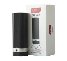 Інтерактивний мастурбатор Kiiroo Onyx 2, 10 стискальних кільця, не треба рухати, теледільдоніка