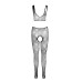Эротический бодистокинг с рисунком Passion BS085 white