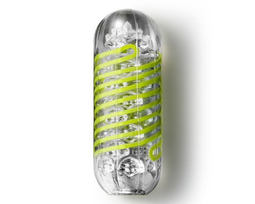 Мастурбатор Tenga Spinner 03 Shell з пружною стимулювальною спіраллю всередині, пружна спіраль