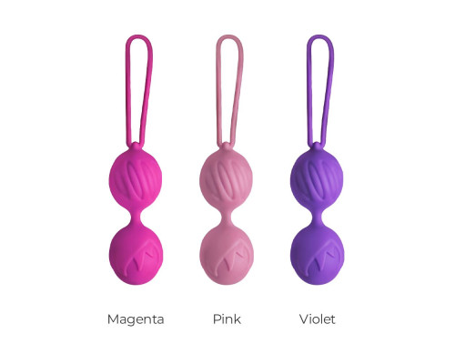 Вагінальні кульки Adrien Lastic Geisha Lastic Balls BIG Pink (L), діаметр 4 см, вага 90 гр