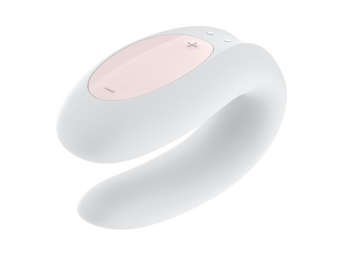 Смарт-вібратор для пар Satisfyer Double Joy White із широким кліторальним стимулятором