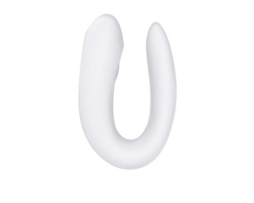 Смарт-вібратор для пар Satisfyer Double Joy White із широким кліторальним стимулятором