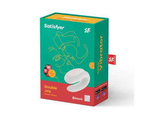 Смарт-вібратор для пар Satisfyer Double Joy White із широким кліторальним стимулятором