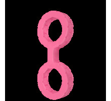 Наручники з силікону Doc Johnson The Cuffs Small - Pink, добре тягнуться, для рук і для ніг