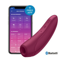 Вакуумний кліторальний смарт-стимулятор Satisfyer Curvy 1 + Rose Red