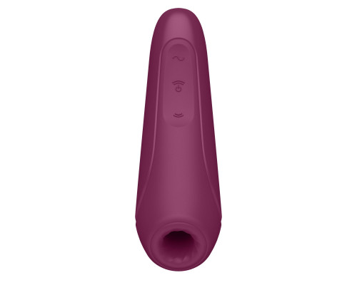 Вакуумний кліторальний смарт-стимулятор Satisfyer Curvy 1 + Rose Red